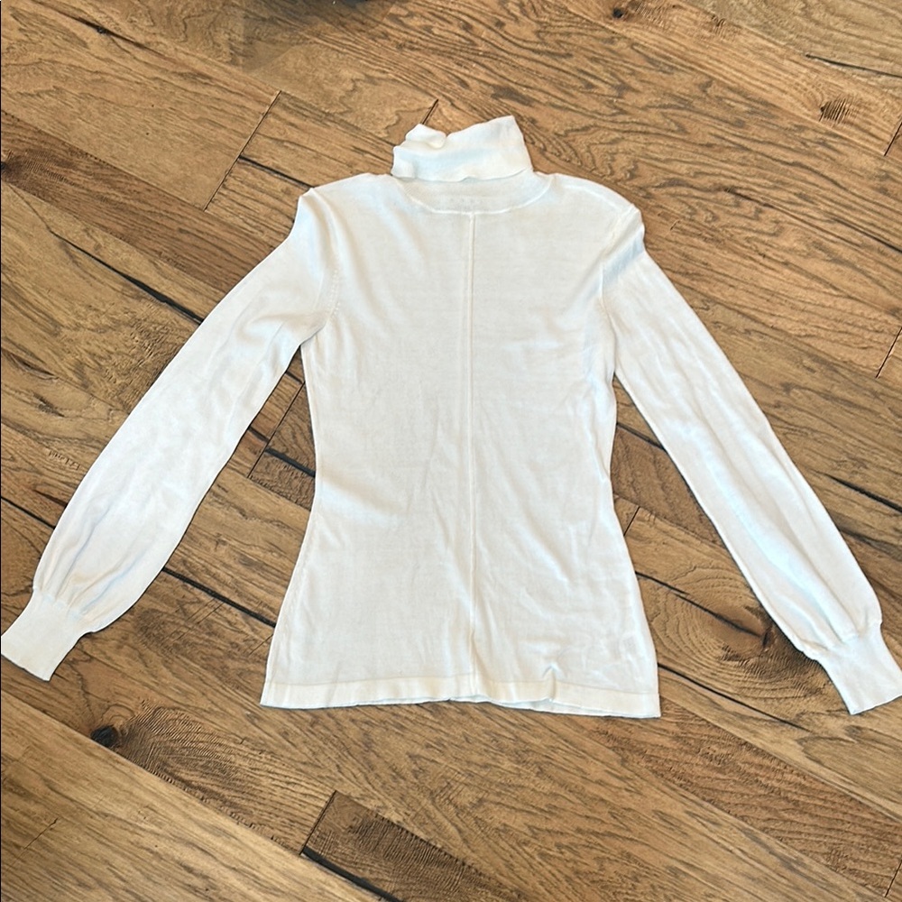 CAbi Turtleneck Sweater 100% Cotton Style #624
